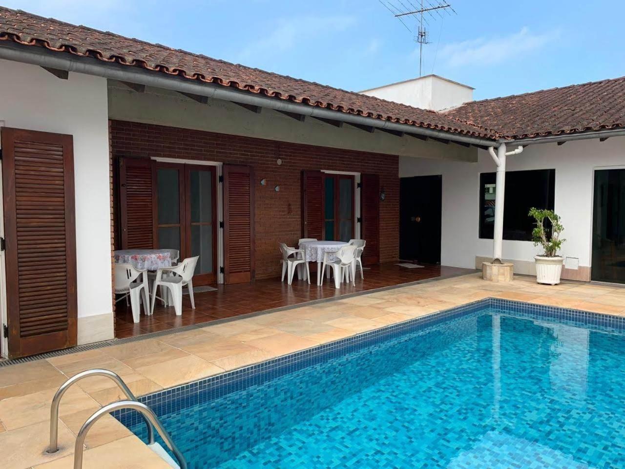 4 Suites, Ar Cond Tv, Internet, Piscina,150 Mts Praia! Aceitamos Pet! Guaruja Luaran gambar